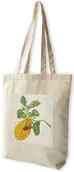 Torby i wózki na zakupy - Torba z naszywką Cytryna z gąsienicą małpy i chrząszczem harlekin Maria Sibylla Merian - miniaturka - grafika 1