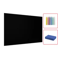 Tablice i flipcharty - Panel magnetyczny kredowy czarny 90x60cm – tablica czarna kredowa bezramowa + gratis - miniaturka - grafika 1