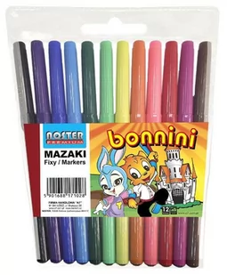 Noster Mazaki Bonnini 12 kolorów - Przybory szkolne - miniaturka - grafika 1