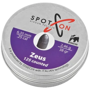 Śrut Spoton Zeus Slug 38 6.35 mm, 125 szt. 2.46g/38.0gr - Amunicja do wiatrówek - miniaturka - grafika 1