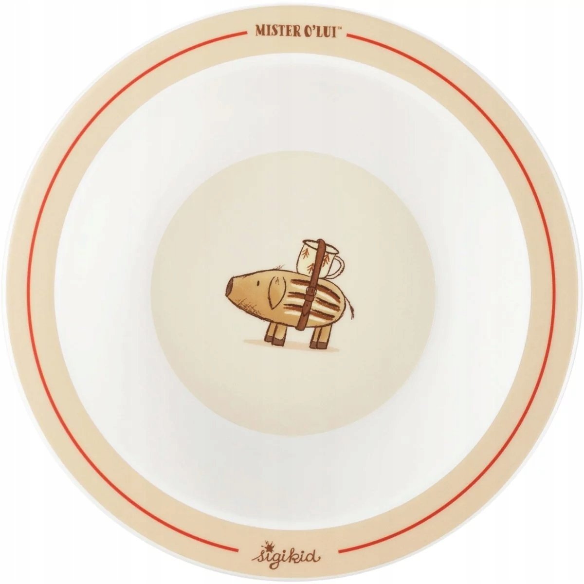 Miseczka dla dzieci Miś Mister O'Lui beżowa Sigikid