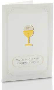 Mini-Album komunijny kielich TS na trzy zdjęcia 13x18 - Pamiątka Pierwszej Komunii Świętej - miniaturka - grafika 1
