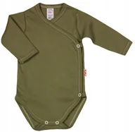 Body dla niemowląt - Body KOPERTOWE polskie KHAKI Oliwka r 62 KLEKLE - miniaturka - grafika 1
