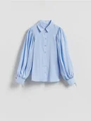 Koszule damskie - Reserved - Koszula z modalem - jasnoniebieski - miniaturka - grafika 1
