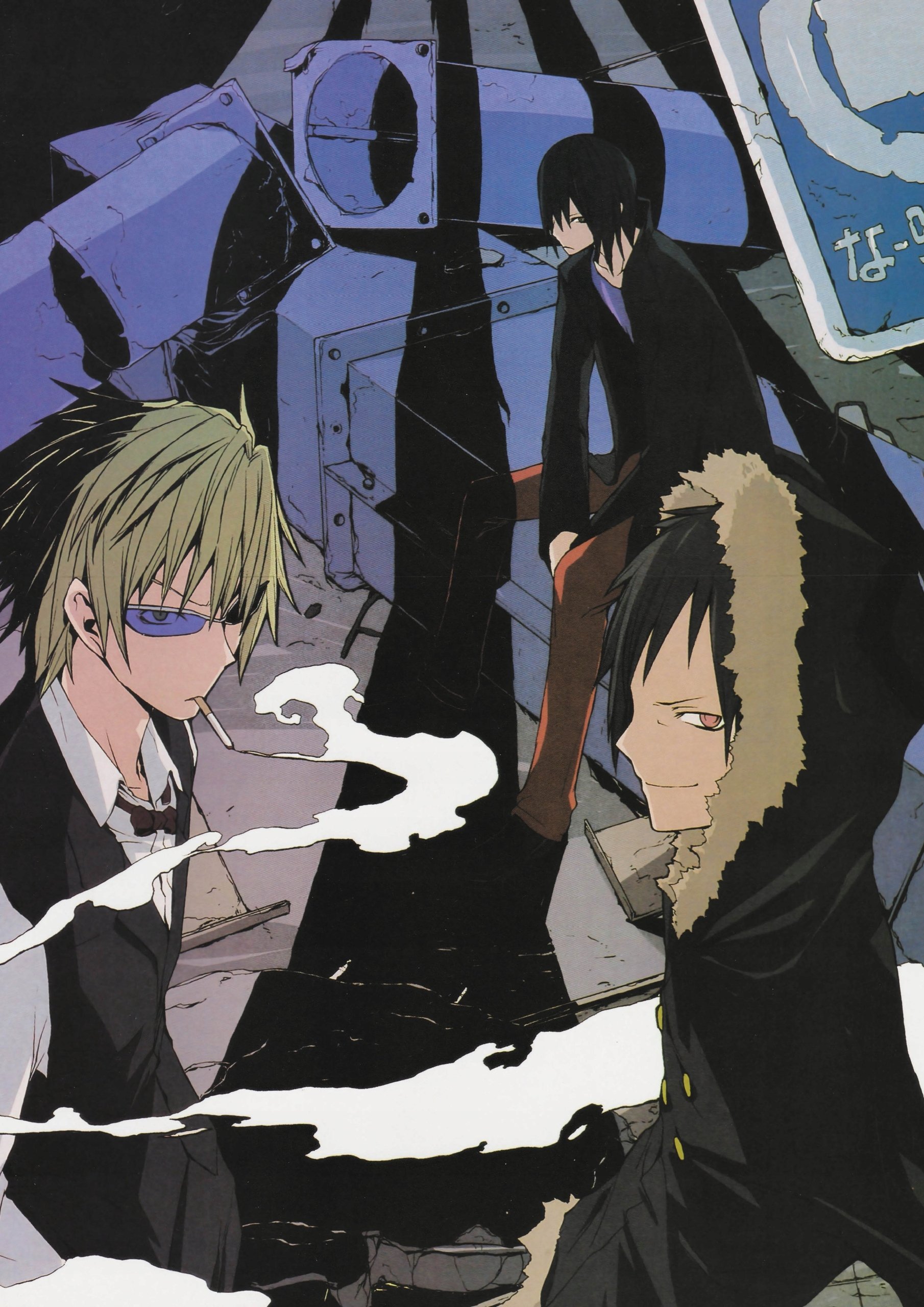 Plakat A1 anime manga Durarara!! Durarara Drrr!!