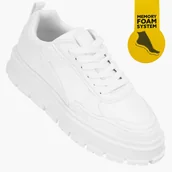 Sneakersy damskie - Buty Damskie BIG STAR Białe Sneakersy Lekkie Eko Skóra NN274373 Biały 41 - miniaturka - grafika 1