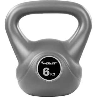 MOVIT Kettlebell Hantle szare - 6 kg - Kettlebell - miniaturka - grafika 1
