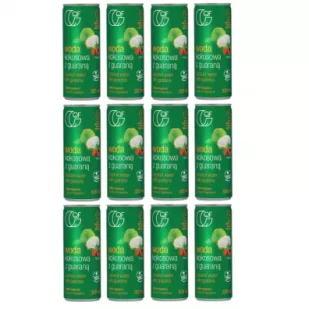 Quality Food Woda kokosowa z ekstraktem z guarany i magnezem Zgrzewka 12 x 320 ml - Soki i napoje niegazowane - miniaturka - grafika 1