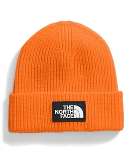 The North Face NF0A3FJX6HI TNF Logo Box Cuffed Beanie Czapka Męska Cyfrowy Pomarańczowy Rozmiar OS - Czapki męskie - miniaturka - grafika 1