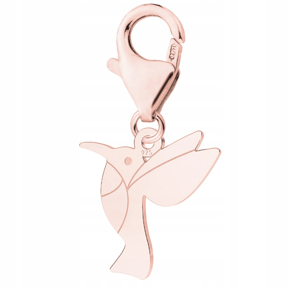 Zawieszka Pozłacana z Kolibrem Ptakiem Bird Ptak Ptaszek Koliber SREBRO 925