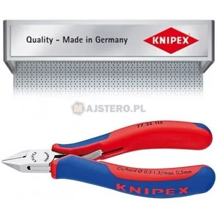 Knipex Szczypce boczne 77 32 115 115 mm DIN ISO 9654 62 HRC stal narzędziowa - Kombinerki i obcęgi - miniaturka - grafika 1