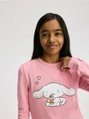 Bluzki dla dziewczynek - Reserved - Koszulka Cinnamoroll - brudny róż - miniaturka - grafika 1