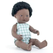 Lalki dla dziewczynek - Lalka chłopiec Afrykańczyk 38 cm Miniland My Friends & Me 33205 - miniaturka - grafika 1