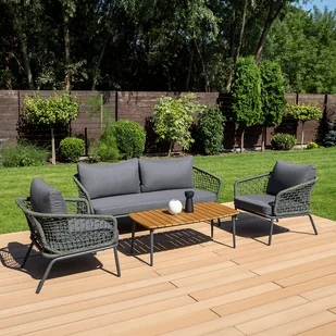 Zestaw ogrodowy ROMA CAFFE Hunter Green - FURRORE - Meble ogrodowe - miniaturka - grafika 1