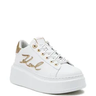 Moda i Uroda OUTLET - Karl Lagerfeld Skórzane sneakersy ANAKAPRI Signia Lace - miniaturka - grafika 1