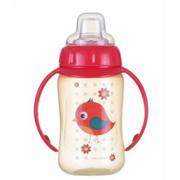 Inne akcesoria do pielęgnacji dzieci - Canpol babies babies kubek treningowy z silikonowym ustnikiem i uchwytami 320 ml 56/512 czerwony - miniaturka - grafika 1