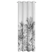 Zasłony - Zasłona 140x250 Nerina zaciemniająca z motywem botanicznym gotowa na przelotkach Z10 Eurofitany - miniaturka - grafika 1