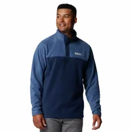 Bluzy męskie - Męska bluza polarowa Columbia Steens Mountain Half Snap II collegiate navy - L - miniaturka - grafika 1