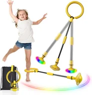 Zabawki interaktywne dla dzieci - Swing Wheel z Migającym Kołem Świetlnym, Składana Zabawka Do Skakania - miniaturka - grafika 1