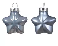 Bombki - Bombki szklane gwiazdki mglisty błękit 12 sztuk - miniaturka - grafika 1
