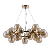 Maytoni LAMPA wisząca DALLAS MOD548PL-25G Maytoni okrągła OPRAWA zwis szklane kule balls bursztynowe MOD5