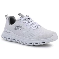 Buty sportowe męskie - Buty Skechers Glide Step Fasten Up White M 232136-WHT białe szare - miniaturka - grafika 1