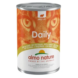 Almo Nature Daily z indykiem 6x400g 55067-uniw - Mokra karma dla kotów - miniaturka - grafika 1