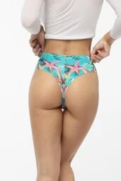 Figi damskie bezszwowe brazyliany z kolorową grafiką rozgwiazd Sea Stars Simple Brasil Julimex - Majtki damskie - miniaturka - grafika 1