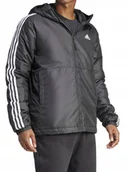 Kurtki męskie - Kurtka Zimowa Męska Adidas Z Kapturem Chłodne Dni In7194 Modna Czarna S - miniaturka - grafika 1