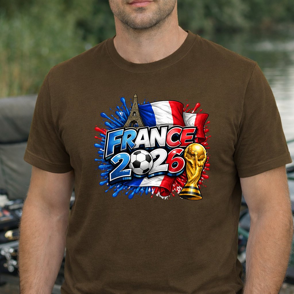Koszulka WORLD CUP 2026 FRANCJA kolor brązowy rozmiar 3XL