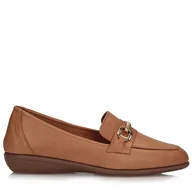 Mokasyny damskie - Klasyczne rude mokasyny Toscanio ALBI 2202 - 40 - miniaturka - grafika 1