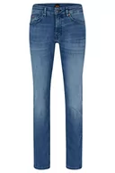 Spodenki męskie - BOSS Męskie spodnie jeansowe Delaware Bc-l-p, Medium Blue424, 42W / 32L - miniaturka - grafika 1