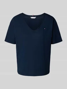 T-shirt o kroju regular fit z czystej bawełny - Koszulki i topy damskie - miniaturka - grafika 1