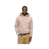 Bluzy damskie - Superdry Micro Logo bluza z kapturem beżowa - miniaturka - grafika 1