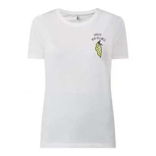 Koszulki i topy damskie - T-shirt z bawełny ekologicznej i wiskozy model Sweet Life - Only - grafika 1