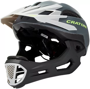 Cratoni C-Maniac Kask freeride'owy, szary/czarny S/M | 52-56cm 2020 Kaski MTB 2015059120 - Kaski rowerowe - miniaturka - grafika 1