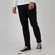 Spodenki męskie - OXBOW P0REANO męskie spodnie z rozciągliwego Chinosy gładkie czarne - miniaturka - grafika 1