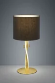 Lampy stojące - Trio Leuchten Lampa stojąca Nandor, czarny/złoty, sznurek - miniaturka - grafika 1