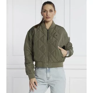 Kurtki damskie - CALVIN KLEIN JEANS Kurtka bomber | Cropped Fit - grafika 1