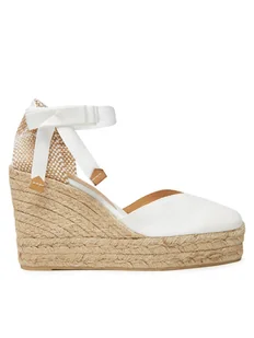 Castañer Espadryle Chiara/8ED/001 020992 Biały - Espadryle damskie - miniaturka - grafika 1