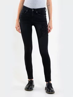 Spodnie damskie - BIG STAR Spodnie w kolorze czarnym - grafika 1
