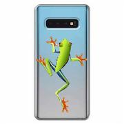 Etui i futerały do telefonów - Etui na Samsung Galaxy S10, Zielona żabka - miniaturka - grafika 1