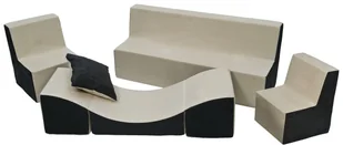 Komplet Zestaw Mebelków: 2Xfotelik+Kanapa+Lezanka Dla Dzieci Zabawa Relax Wypoczynek Komplet Zestaw Mebelków: 2Xfotelik+Kanapa+Lezanka Dla Dzieci Za.. - Krzesła obrotowe dla dzieci - miniaturka - grafika 1