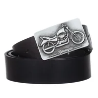 Paski - Pasek męski skórzany Kaletnik Motor 4 cm - miniaturka - grafika 1