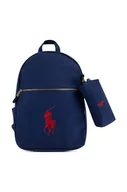 Plecaki szkolne i tornistry - Polo Ralph Lauren plecak dziecięcy kolor granatowy mały gładki - miniaturka - grafika 1