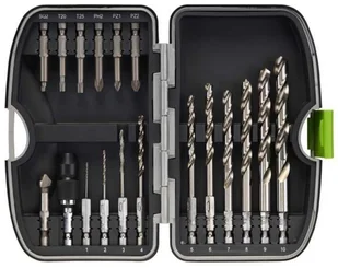 Zestaw wierteł HSS i grotów wkrętakowych 18 szt. Luna 203740105 - Wiertła - miniaturka - grafika 1