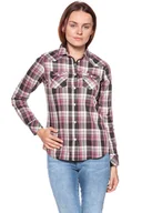 Koszule damskie - KOSZULA WRANGLER CHECK SHIRT ROSIN GREEN W5240LUWY 112129352 - Wrangler - miniaturka - grafika 1