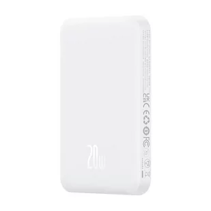 Baseus Magnetyczny mini powerbank 5000mAh 20W biały - Powerbanki - miniaturka - grafika 4