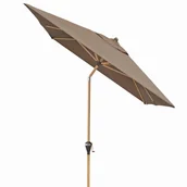 Parasole - Parasol ogrodowy Doppler Alu Wood Auto Tilt Ultra 300x200 cm, brązowy - miniaturka - grafika 1