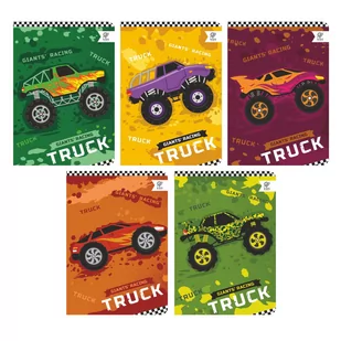 Zeszyt A5 32K 3-Linia Kolorowa Cars Pakiet 10Szt. - Zeszyty szkolne - miniaturka - grafika 1